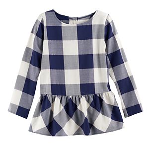 Girls 4-12 SONOMA Goods for Life™ Back-Button Peplum Tunic