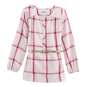 Girls 4-12 SONOMA Goods for Life™ Button-Front Belted Tunic