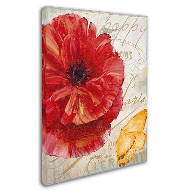 Trademark Fine Art Red Poppy Canvas Wall Art