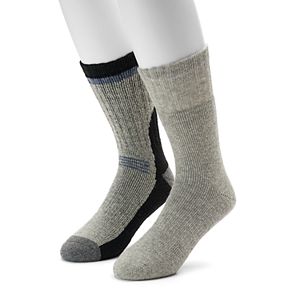 Men's GOLDTOE PowerSox 2-pack Wool-Blend Crew Socks