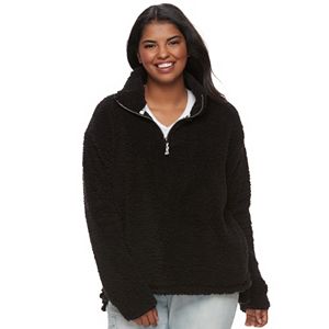 Juniors' Plus Size SO® Perfectly Soft Sherpa Sweatshirt