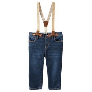 Baby Girl OshKosh B'gosh® Girlfriend Jeans & Suspenders Set