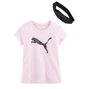 Girls 4-6x PUMA Tee & Bandana Set