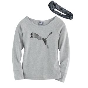 Girls 4-6x PUMA Graphic Tee & Headband Set