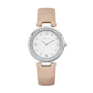 Relic Women's Kaitlyn Crystal Leather Watch