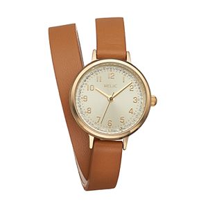 Relic Women's Reece Crystal Leather Wrap Watch