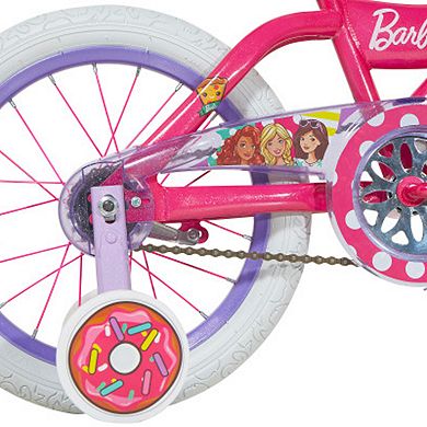 Barbie bike discount with training wheels