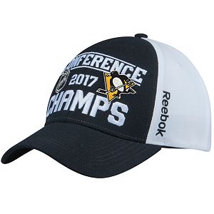Adult Reebok Pittsburgh Penguins 2017 Conference Champions On Ice Adjustable Cap