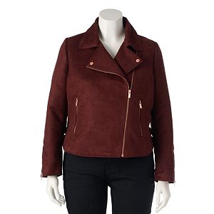 LC Lauren Conrad Runway Collection Moto Jacket - Plus Size