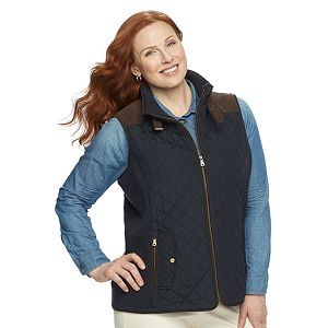 Plus Size Gallery Quilted Ribbed Vest