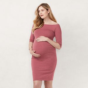 Maternity LC Lauren Conrad Off-the-Shoulder Sheath Dress
