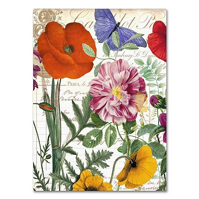 Trademark Fine Art Printemps Floral Canvas Wall Art