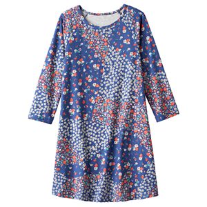 Girls Plus Size Mudd® 3/4-Length Sleeve Patterned Swing Dress