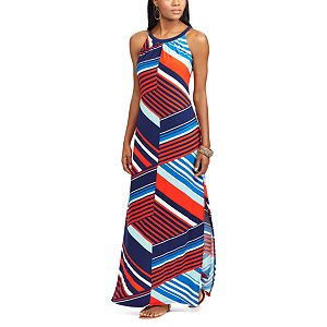 Women's Chaps Striped Jersey Maxi Dress