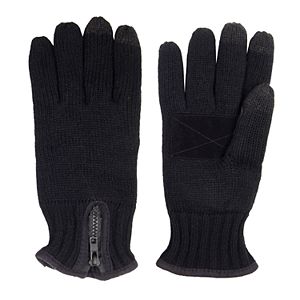 Men's Levi's® Heathered Knit Gloves with Zipper