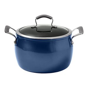 Epicurious 8-qt. Covered Stockpot with Meat Rack