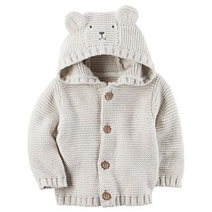 Baby Boy Carter's Hooded Bear Cardigan