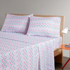 Intelligent Design Chevron Microfiber Sheet Set