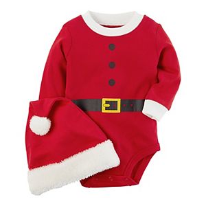 Baby Carter's Santa Suit Bodysuit & Santa Hat Set