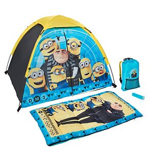 Despicable Me Minions Tent, Sleeping Bag, Backpack & Flashlight Set by Exxel Outdoors