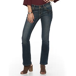 Petite Apt. 9® Embroidered Bootcut Jeans