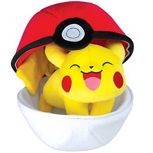 Pokémon Pikachu & Zipper Poké Ball Plush by Tomy