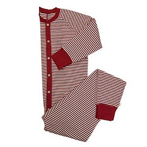 Men's Burt's Bees Organic Holiday Striped One-Piece Family Pajamas