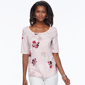Women's Croft & Barrow® Essential Scoopneck Tee