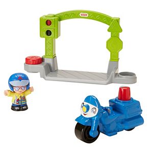 Fisher-Price Little People Stop & Go Police Motorcycle
