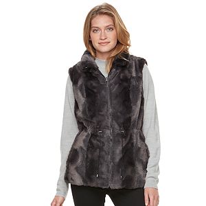 Women's Gallery Reversible Faux-Fur Vest
