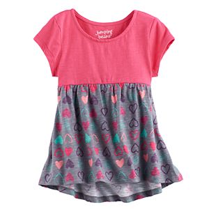 Toddler Girl Jumping Beans® Print Short Sleeve High-Low Hem Tunic