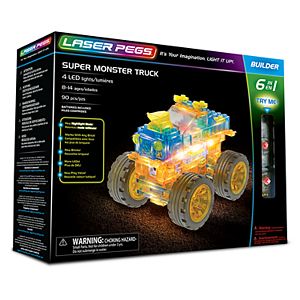 Laser Pegs 6-in-1 Super Monster Truck Kit