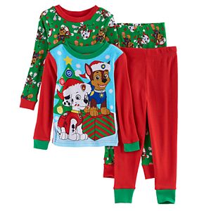 Toddler Boy Paw Patrol 4-pc. Christmas Marshall & Chase Pajama Set