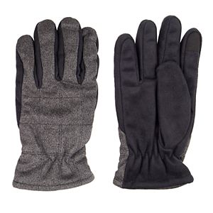 Men's Dockers® Quilted Microfiber Faux-Fur Gloves