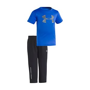 Baby Boy Under Armour Logo Graphic Tee & Pants Set