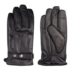 Men's Dockers® InteliTouch Leather Touchscreen Gloves