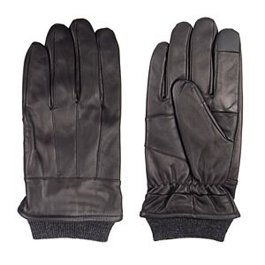 Men's Dockers® InteliTouch Leather Touchscreen Gloves