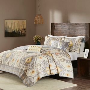 Madison Park 6-piece Sabina Microfiber Quilted Coverlet Set