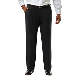 Big & Tall J.M. Haggar Premium Classic-Fit Sharkskin Stretch Pleated Suit Pants