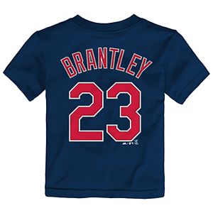 Toddler Majestic Cleveland Indians Michael Brantley Name and Number Tee