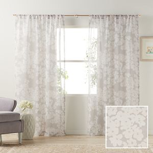 LC Lauren Conrad Pale Blossom Sheer Curtain