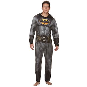 Men's DC Comics Batman Fleece Hooded Union Suit