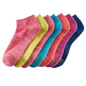 Girls 7-16 GOLDTOE 6-pack + 1 Bonus Space-Dyed Liner Socks