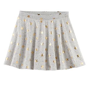 Girls 7-16 & Plus Size SO® French Terry Nep Foil Patterned Circle Skirt