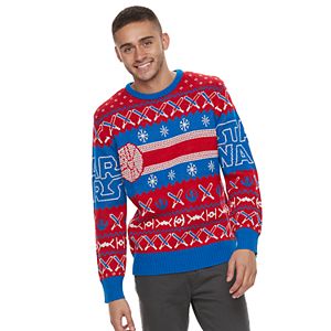 Men's Star Wars Lightsaber Ugly Christmas Sweater