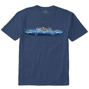 Men's Newport Blue Fishing Tee