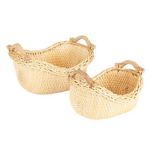 Household Essentials 2-piece Cobblestone Basket Set