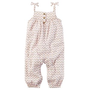 Baby Girl Carter's Crinkle Gauze Jumpsuit