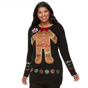Juniors' Plus Size It's Our Time  Gingerbread Tunic