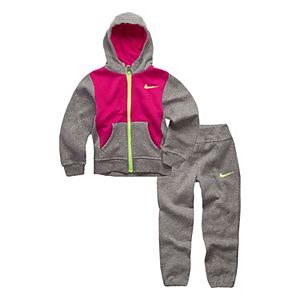 Toddler Girl Nike Fleece Zip-Up Hoodie & Pants Set